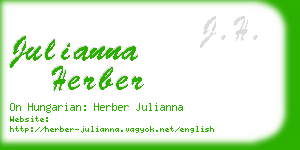 julianna herber business card